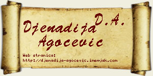 Đenadija Agočević vizit kartica